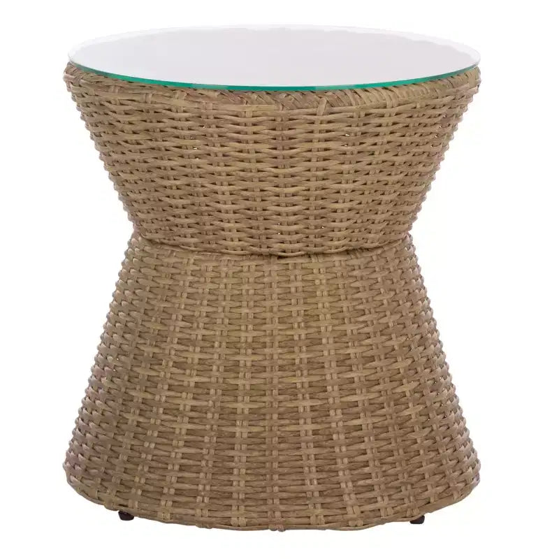 Drew Swivel Bistro Set - Indoor/Outdoor - PAT7544 - Natural/Taupe - Safavieh