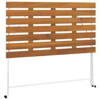 vidaXL Folding Bistro Set - Solid Acacia Wood and Steel, Rectangular Design