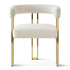 3-in-1 Oval Extendable Dining Table Set with 6 Chenille Upholstered Chairs Featuring Gold Metal Legs, Versatile Dining Furniture-Panipeachy