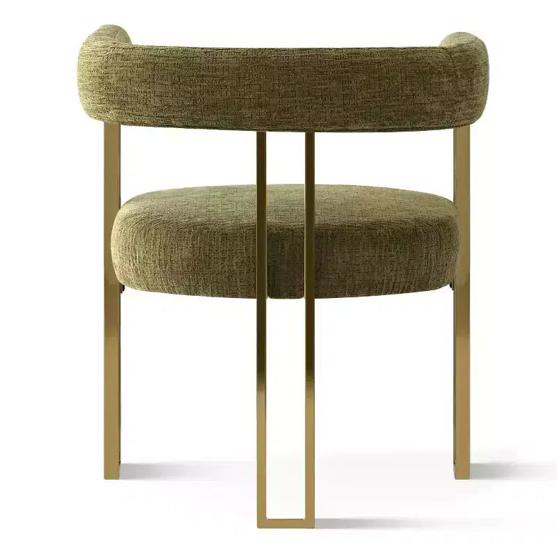 3-in-1 Oval Extendable Dining Table Set with 6 Chenille Upholstered Chairs Featuring Gold Metal Legs, Versatile Dining Furniture-Panipeachy