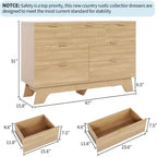 7 Drawer Dresser for Bedroom,Mid Century Modern Dresser, Fluted Dressers Chest of Drawers,TV Stand,Storage Organizer for Living Room,Hallway,Entryway