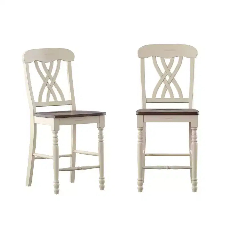 Countryside Two-Tone Counter Stools - Set of 2 - iNSPIRE Q