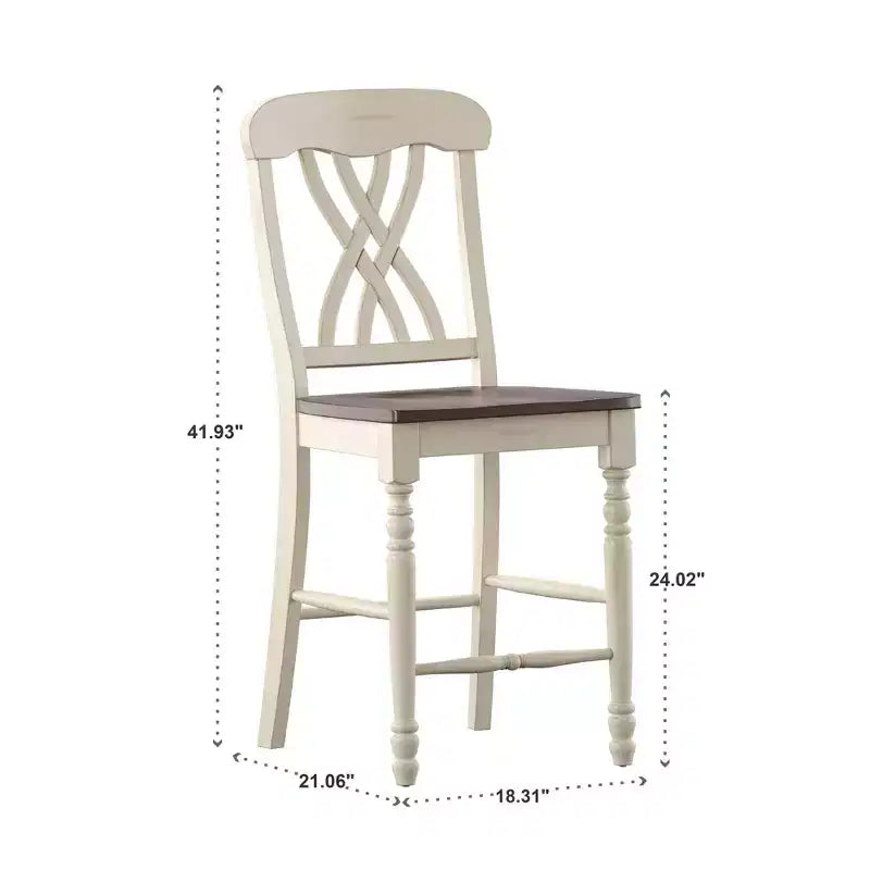 Countryside Two-Tone Counter Stools - Set of 2 - iNSPIRE Q