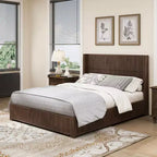 GDFStudio Alderwyn Modern Solid Wood Bed with Headboard