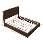 GDFStudio Alderwyn Modern Solid Wood Bed with Headboard