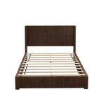 GDFStudio Alderwyn Modern Solid Wood Bed with Headboard