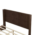 GDFStudio Alderwyn Modern Solid Wood Bed with Headboard