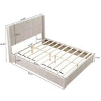 GDFStudio Alderwyn Modern Solid Wood Bed with Headboard