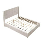 GDFStudio Alderwyn Modern Solid Wood Bed with Headboard