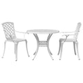 vidaXL Garden Dining Set 3 pcs Aluminium Outdoor Furniture Modern Patio