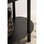 Kate and Laurel Koji Capsule Console Table, 36x14x30, Black