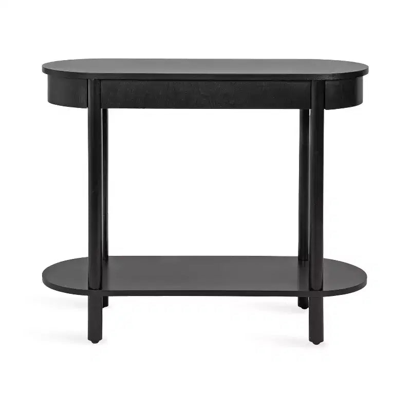 Kate and Laurel Koji Capsule Console Table, 36x14x30, Black