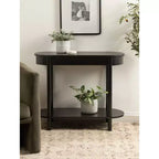 Kate and Laurel Koji Capsule Console Table, 36x14x30, Black