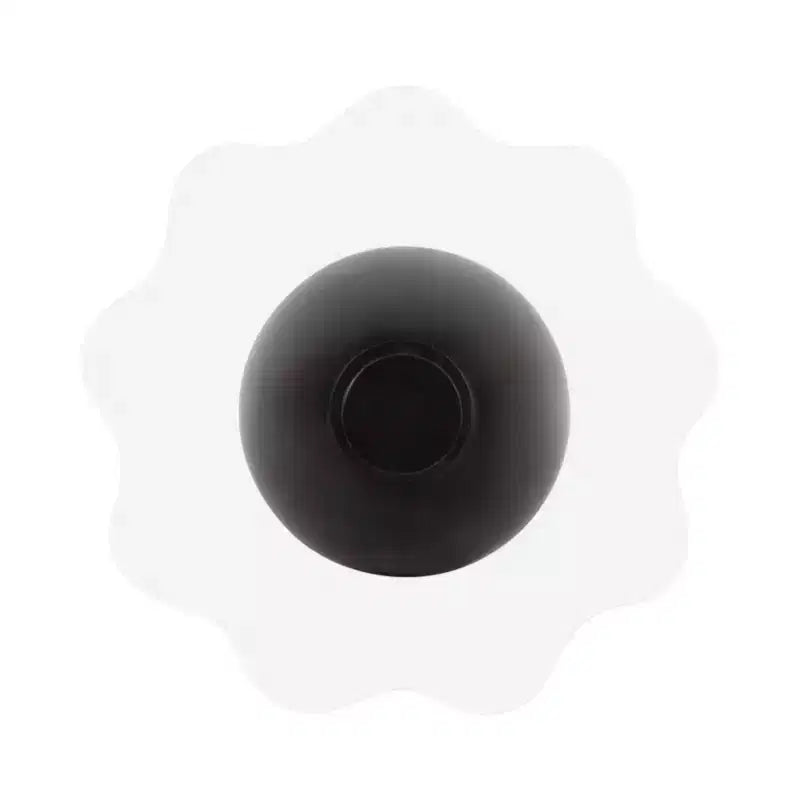 Kate and Laurel Acari Scalloped Drink Table, 10x22, Black