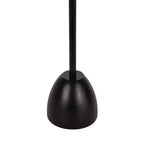 Kate and Laurel Acari Scalloped Drink Table, 10x22, Black