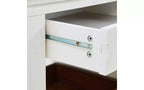 JVNOXK 27.6-inch Modern Multifunctional Coffee Table, Multi-Tier Storage Side Table with Foldable Top and Smooth Casters, White and Walnut