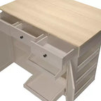 COZONY Rolling Kitchen Island Cart with Drop Leaf, Kitchen Storage Cabinet on Wheels with Drawers, Spice Rack & Towel Bar
