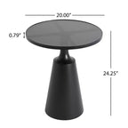 Christopher Knight Home Viviana Modern Iron Round Side Table