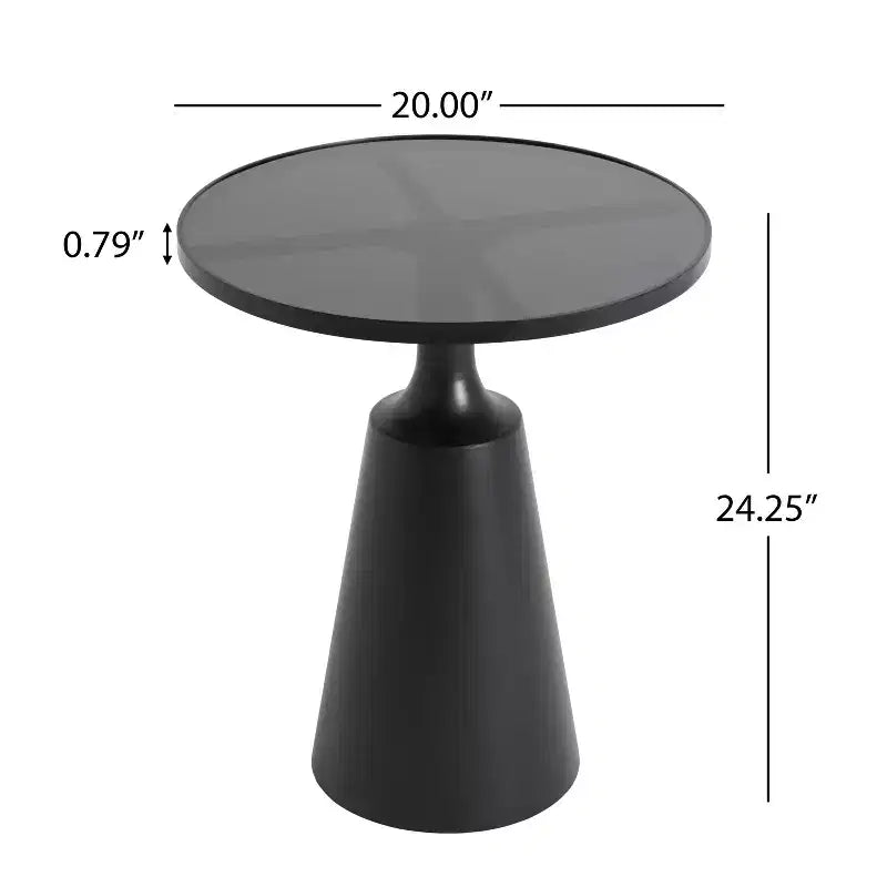 Christopher Knight Home Viviana Modern Iron Round Side Table