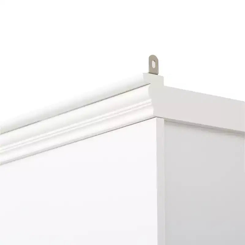 78.75'' Tall Bookcase, Display Cabinet with 5-Color Adjustable LED Ceiling Light & Tempered Glass Shelves, Retro Style - ModernLuxe