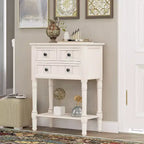 23.7in Narrow Console Table with 3 Drawers and Shelf, Sofa Table for Small Space Entryway or Living Room