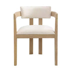 Christopher Knight Home Shankar Modern 5 Piece Round Dining Table Set with Rubberwood Upholstered Chairs