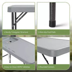 Karl Home 44.8 inch Patio Folding Fish Cleaning Table