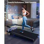 DeerRun Q2 Urban 7% Incline Mini Under desk wakling pad 14.96*35.43inches Belt With App & LED Display