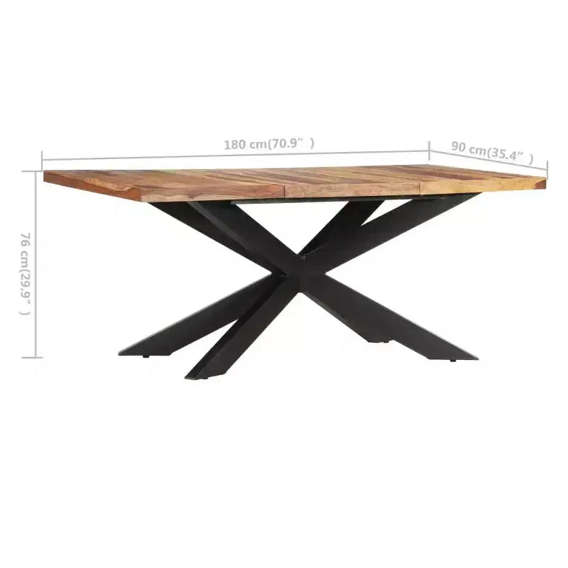 vidaXL Dining Table - Solid Reclaimed Wood