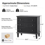 Teodosia 3-Drawer End Tbale|Hulala Home-BLACK