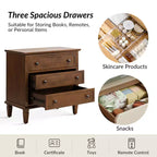 Teodosia 3-Drawer End Tbale|Hulala Home-BLACK