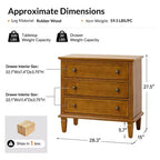 Teodosia 3-Drawer End Tbale|Hulala Home-BLACK