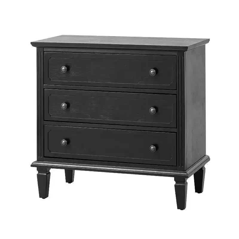 Teodosia 3-Drawer End Tbale|Hulala Home-BLACK