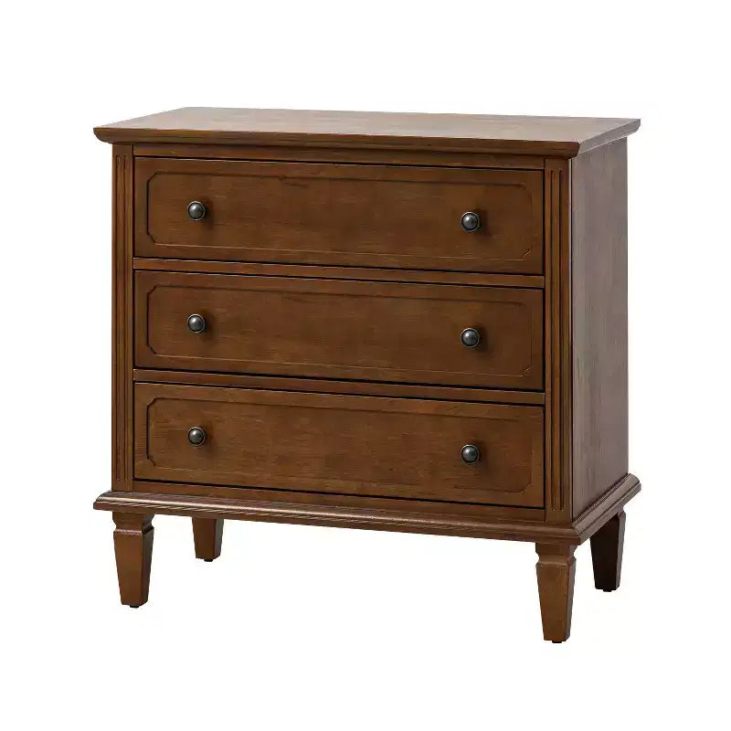 Teodosia 3-Drawer End Tbale|Hulala Home-BLACK
