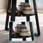 Round Dining Table for 4-6, 47.2 in Farmhouse Kitchen Table with Storage, Circle Dinner Tables for Kitchen, Dining Room, Living Room, Meeting Room