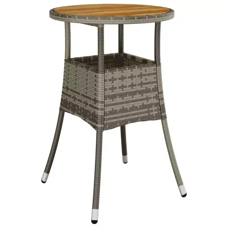 vidaXL Garden Bistro Set Poly Rattan Medium Modern Bistro Set