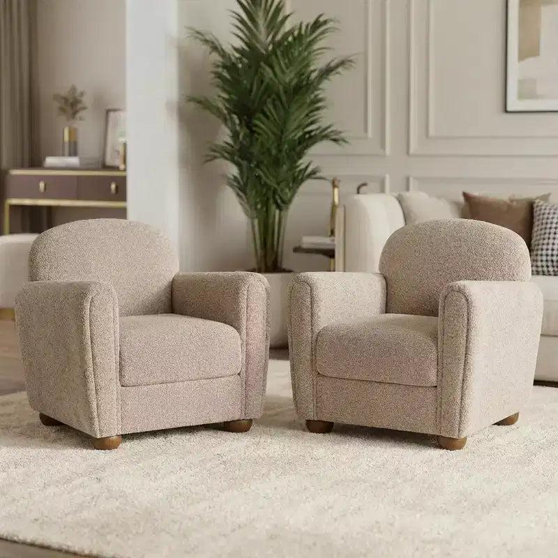 Christopher Knight Home Yannis Modern Wooden Upholstered Accent Chair with Rom Arms (Set of 2)