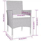 vidaXL Garden Bistro Set