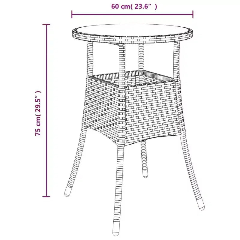 vidaXL Garden Bistro Set