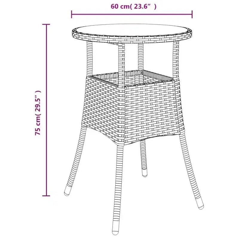 vidaXL Garden Bistro Set