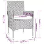 vidaXL Garden Bistro Set
