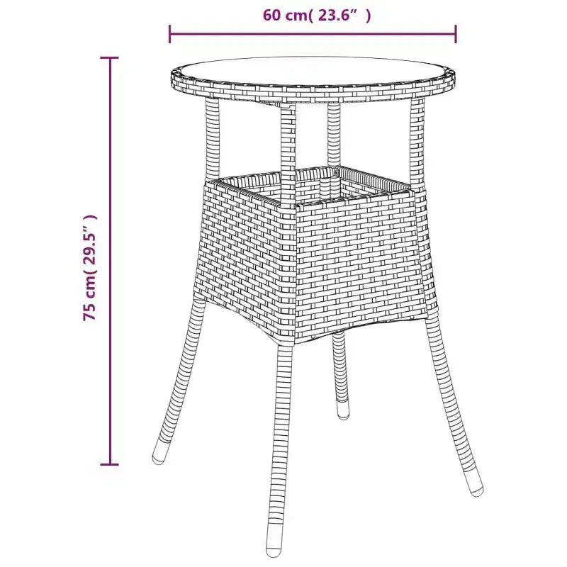 vidaXL Garden Bistro Set