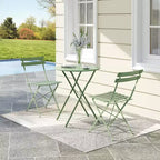 Bistro Table and Chairs Set of 2,3 Piece Outdoor/Indoor Folding Patio Bistro Sets,2 Chair Patio Furniture Set with Table,Premium Frame Foldable Tables