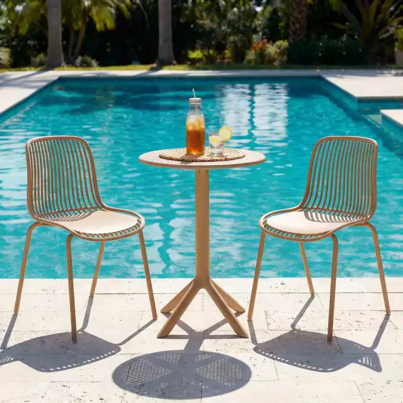 Christopher Knight Home Marisol Outdoor 3 Piece Iron and Plastic Bistro Set