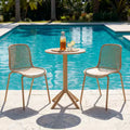 Christopher Knight Home Marisol Outdoor 3 Piece Iron and Plastic Bistro Set