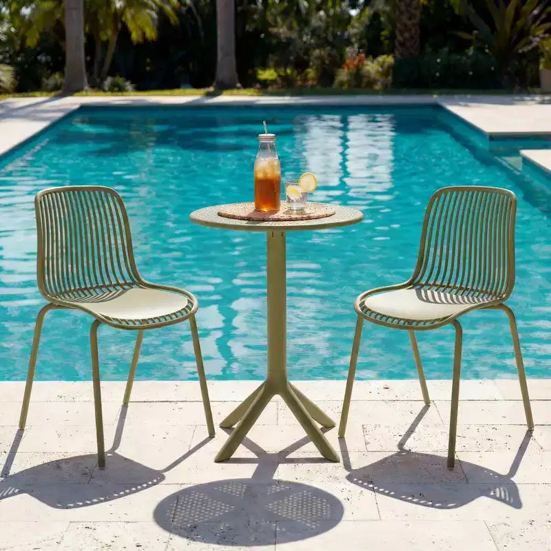Christopher Knight Home Marisol Outdoor 3 Piece Iron and Plastic Bistro Set