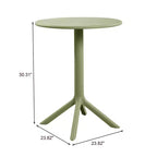 Christopher Knight Home Colette 3 Piece Outdoor Weather-Resistant Plastic Bistro Set