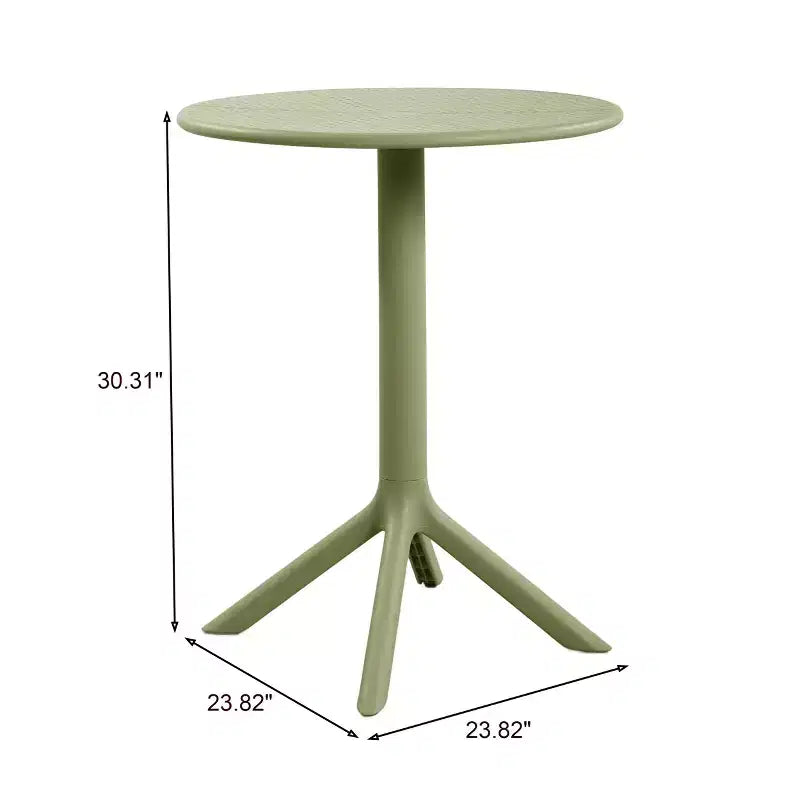 Christopher Knight Home Colette 3 Piece Outdoor Weather-Resistant Plastic Bistro Set