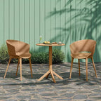 Christopher Knight Home Colette 3 Piece Outdoor Weather-Resistant Plastic Bistro Set