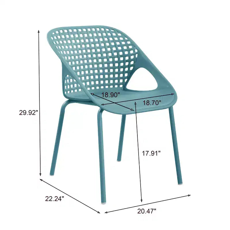 Christopher Knight Home Kevork 3 Piece Iron and Plastic Outdoor Bistro Set